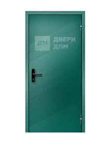 Однопольная глухая противопожарная дверь ДПМ-01 3-го типа герметичная