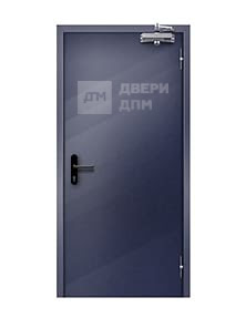Однопольная противопожарная дверь глухая ДПМ-01 3-го типа шумоизоляционная
